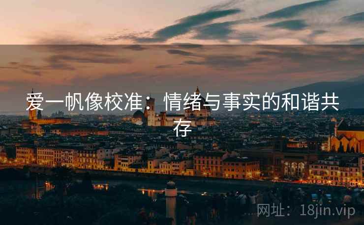 爱一帆像校准：情绪与事实的和谐共存